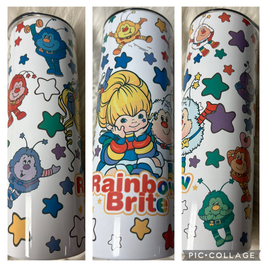 20 ounce metal Tumblr rainbow