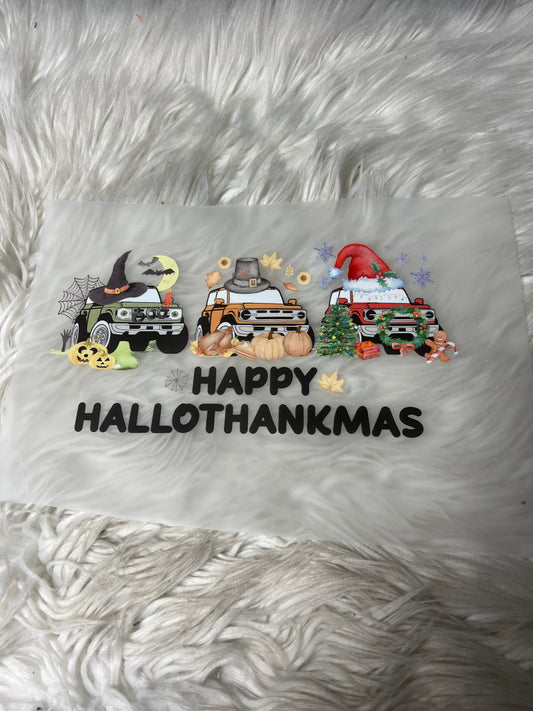 New DTF for Halloween, Thanksgiving/Christmas design all in one