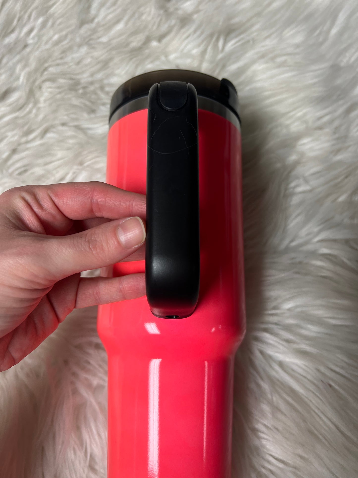 Brand new 40 ounce Tumblr with handle neon pink