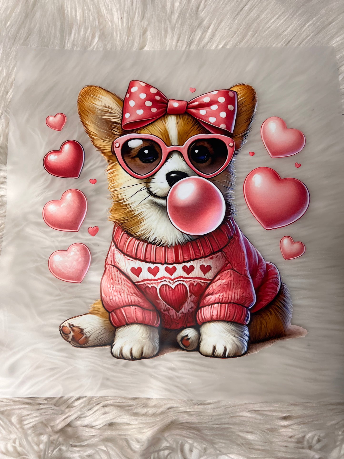 New DTF Valentine’s Day corgi