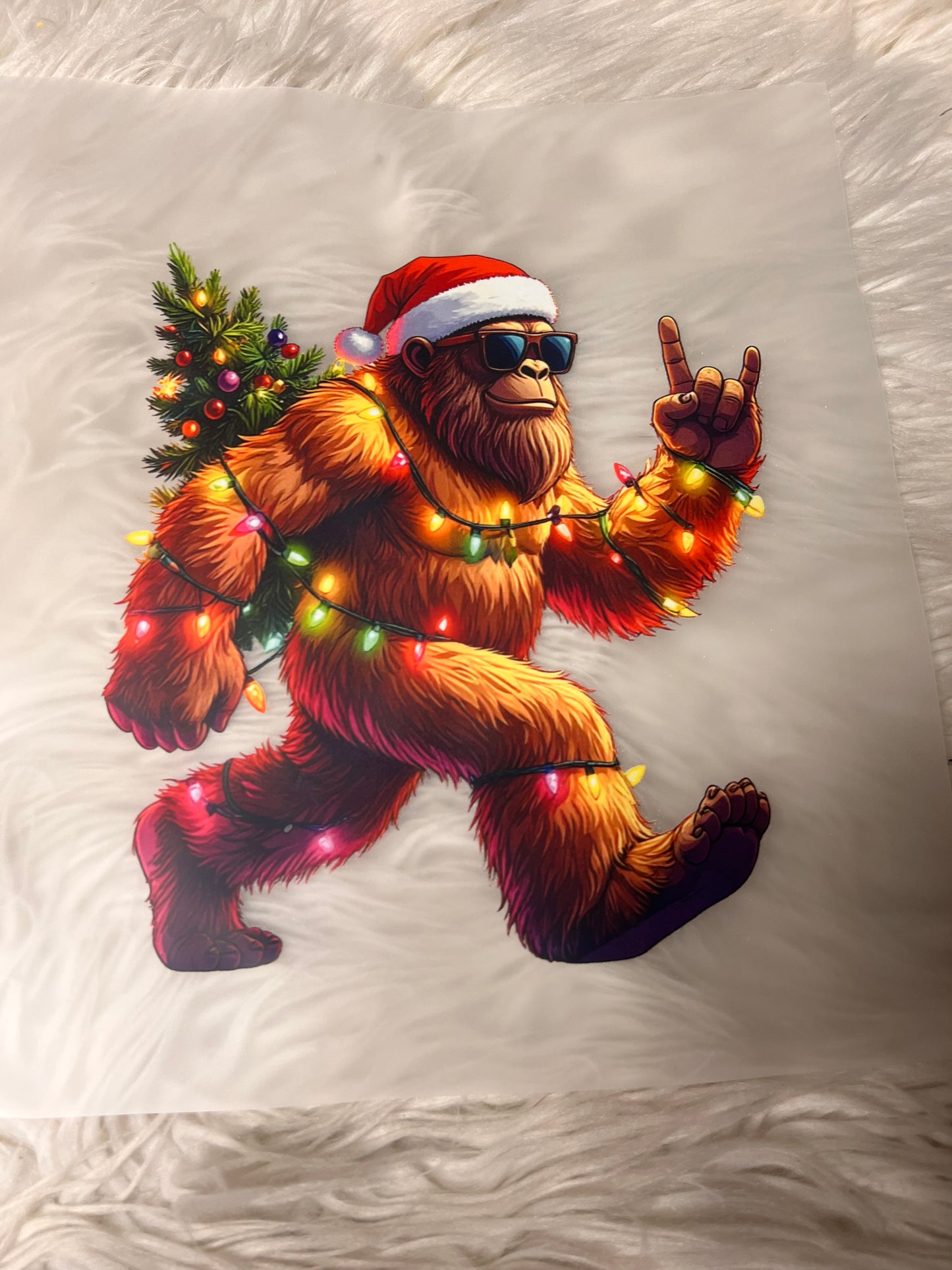 New DTF Christmas. Sasquatch.