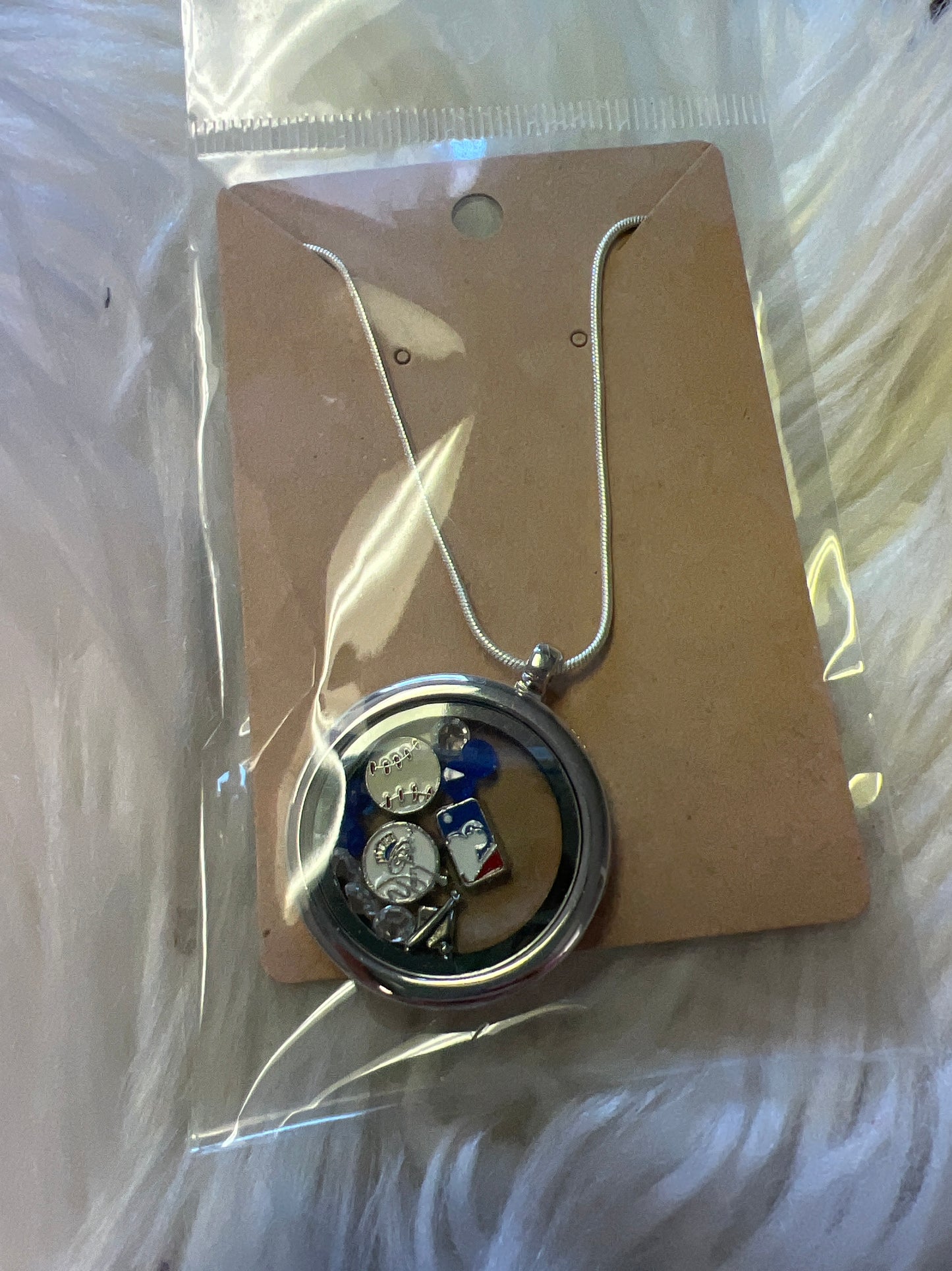 New baseball lock it necklace