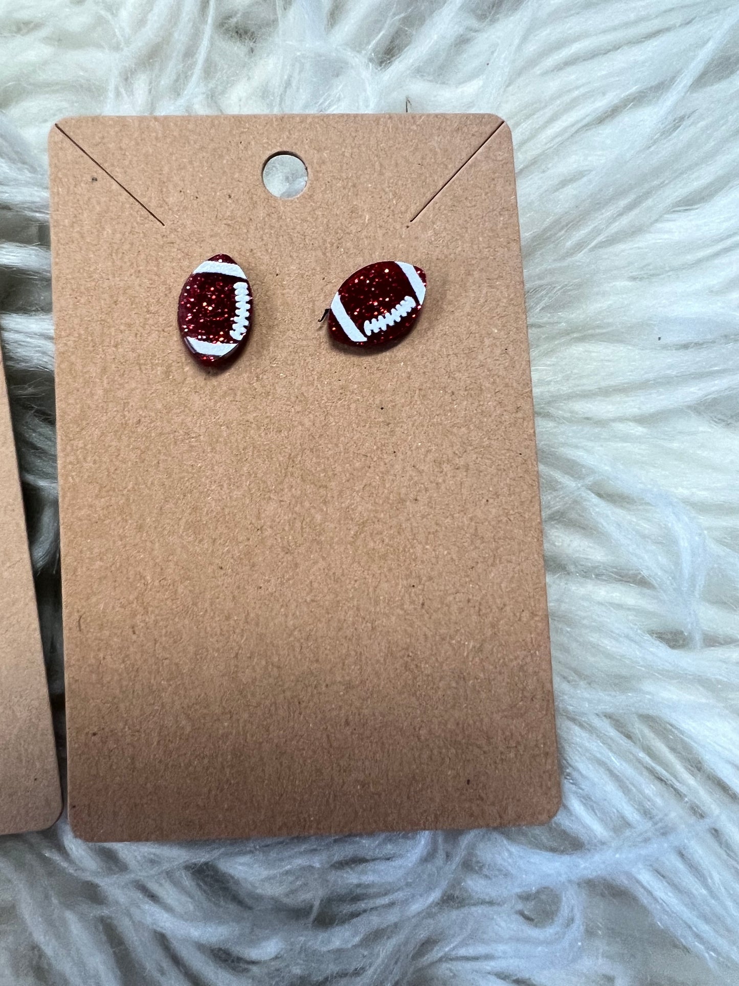 New  stud earring red
