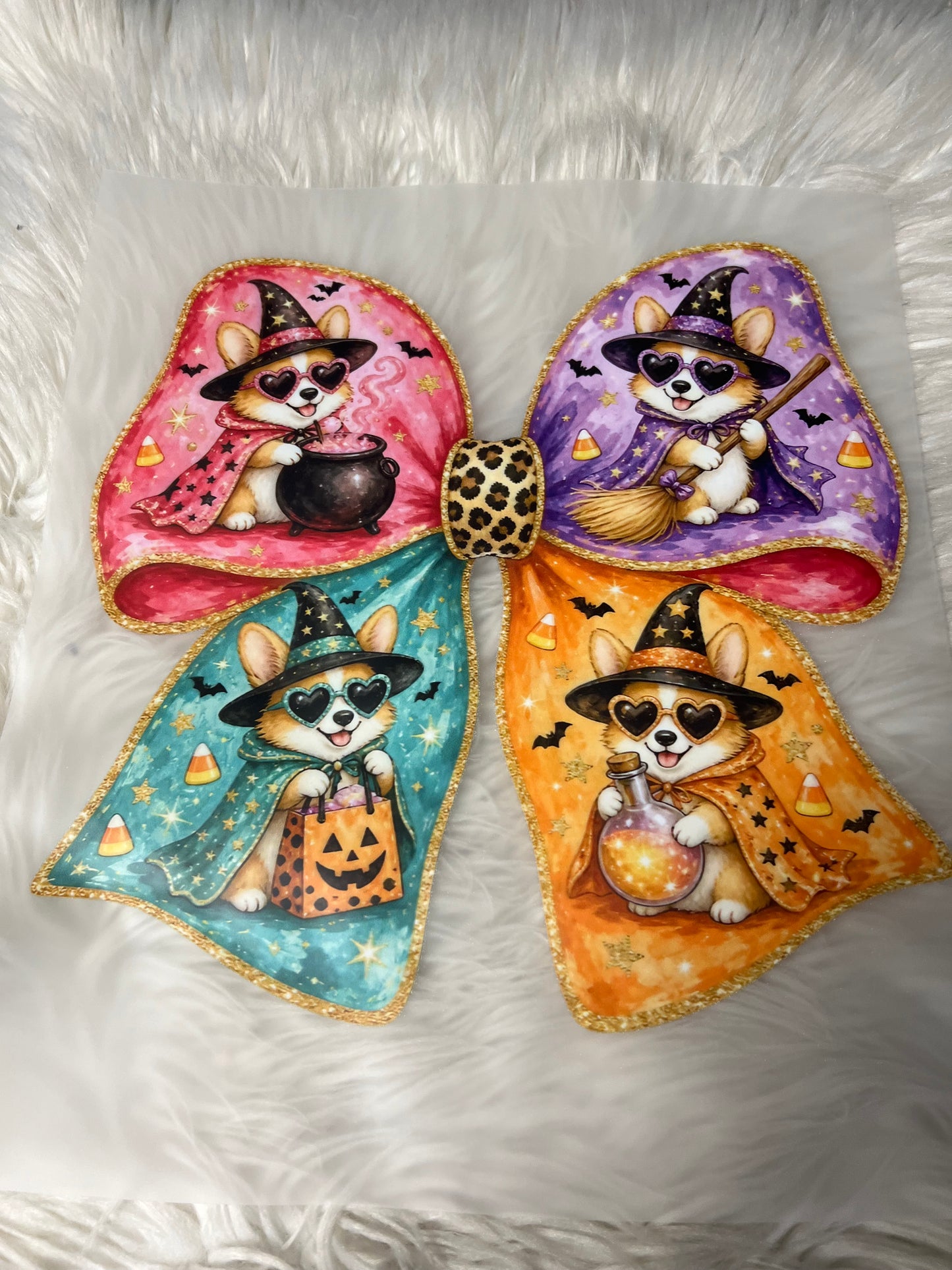 New DTF corgi bow