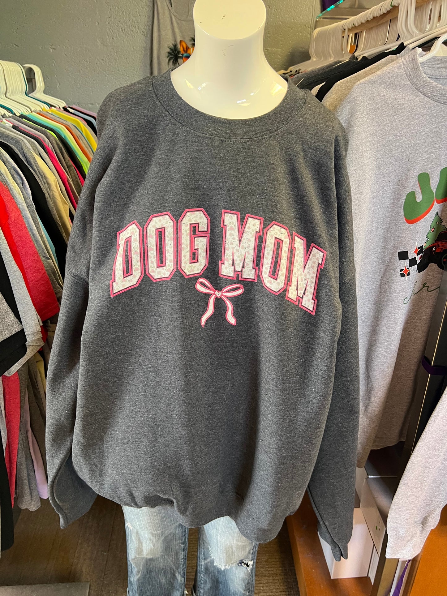 New unisex crewneck sweatshirt dog mom