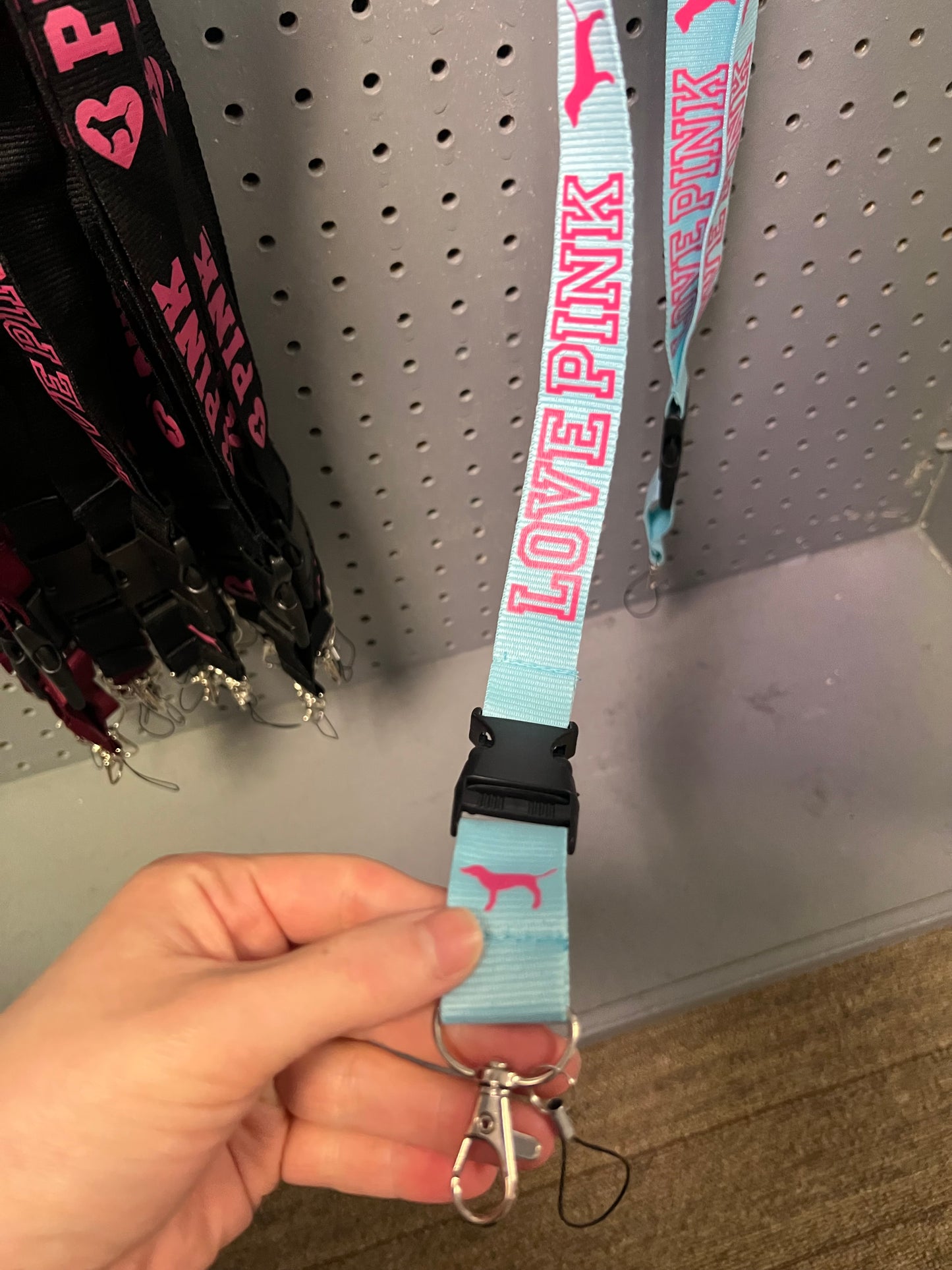 New love, pink lanyard