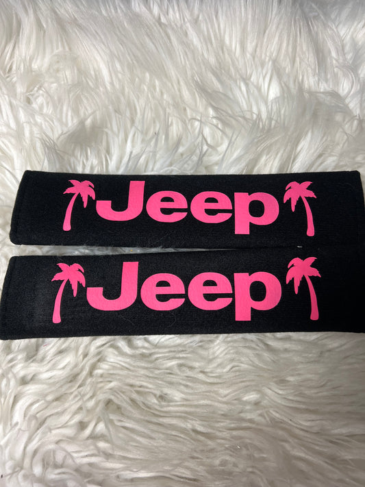 New seatbelt covers hot pink