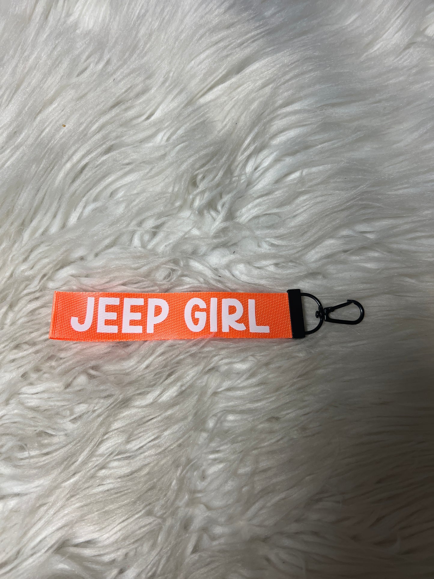 Keychain wristlet 4 x 4 orange