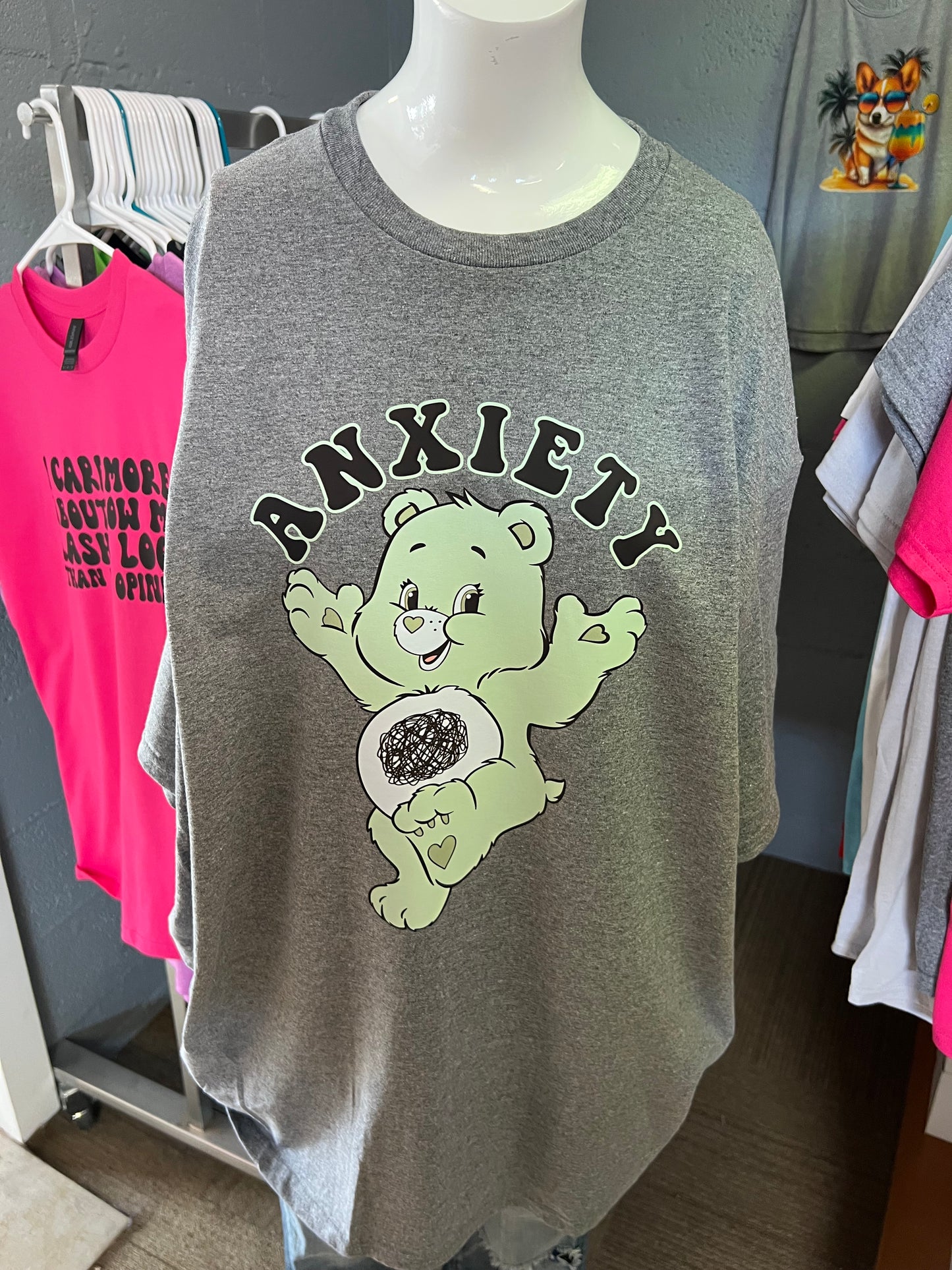 Brand, new unisex, anxiety, gilded T-shirt mint