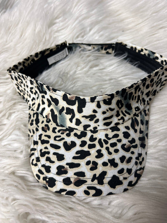 New visor hat leopard animal print