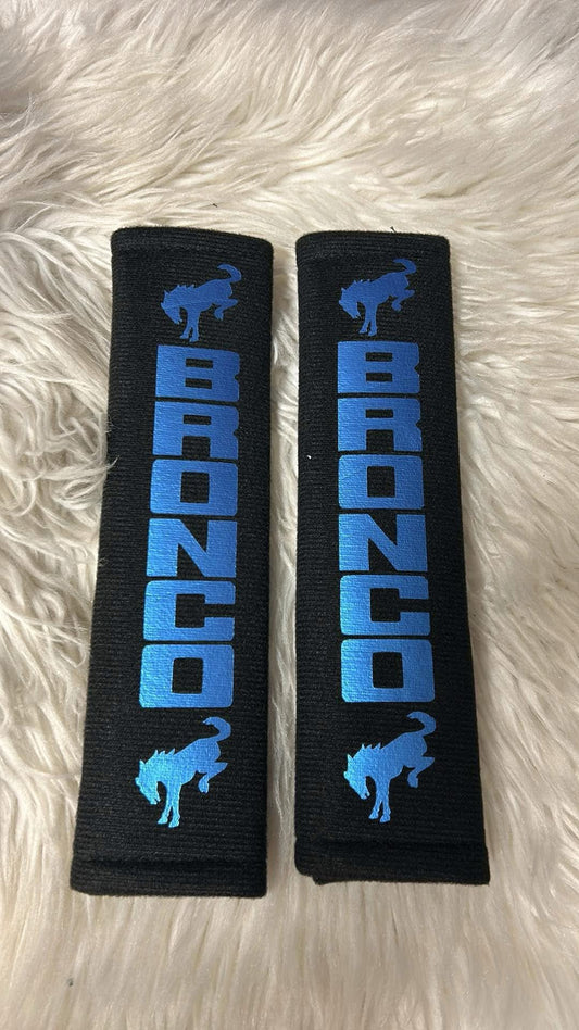 New seatbelt covers blue