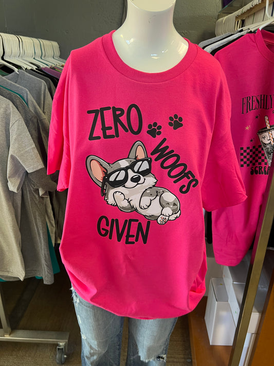New  unisex T-shirt corgi zero woofs  given corgi merle