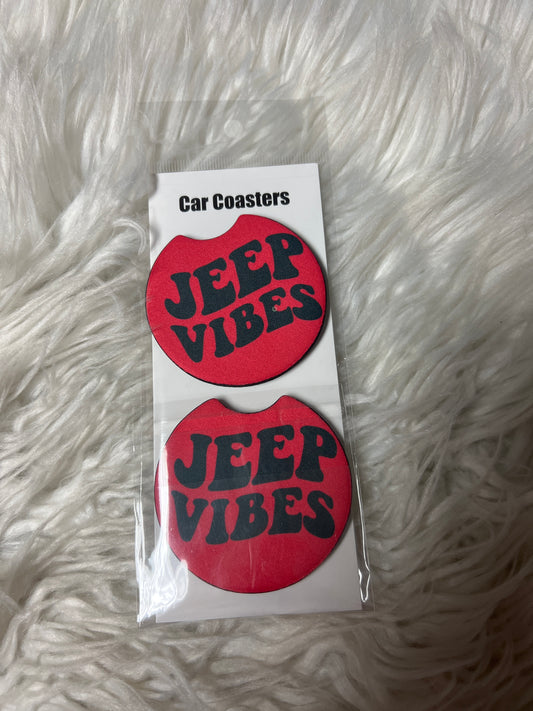 Car coasters zebra print