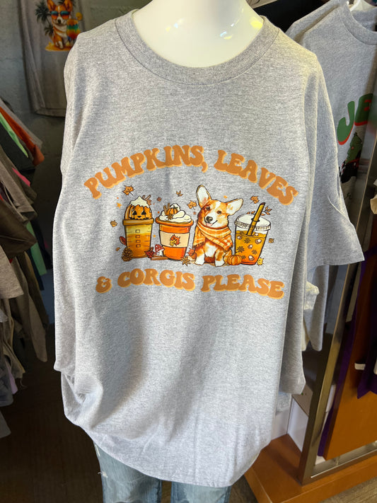 Corgi New  unisex T-shirt pumpkin spice