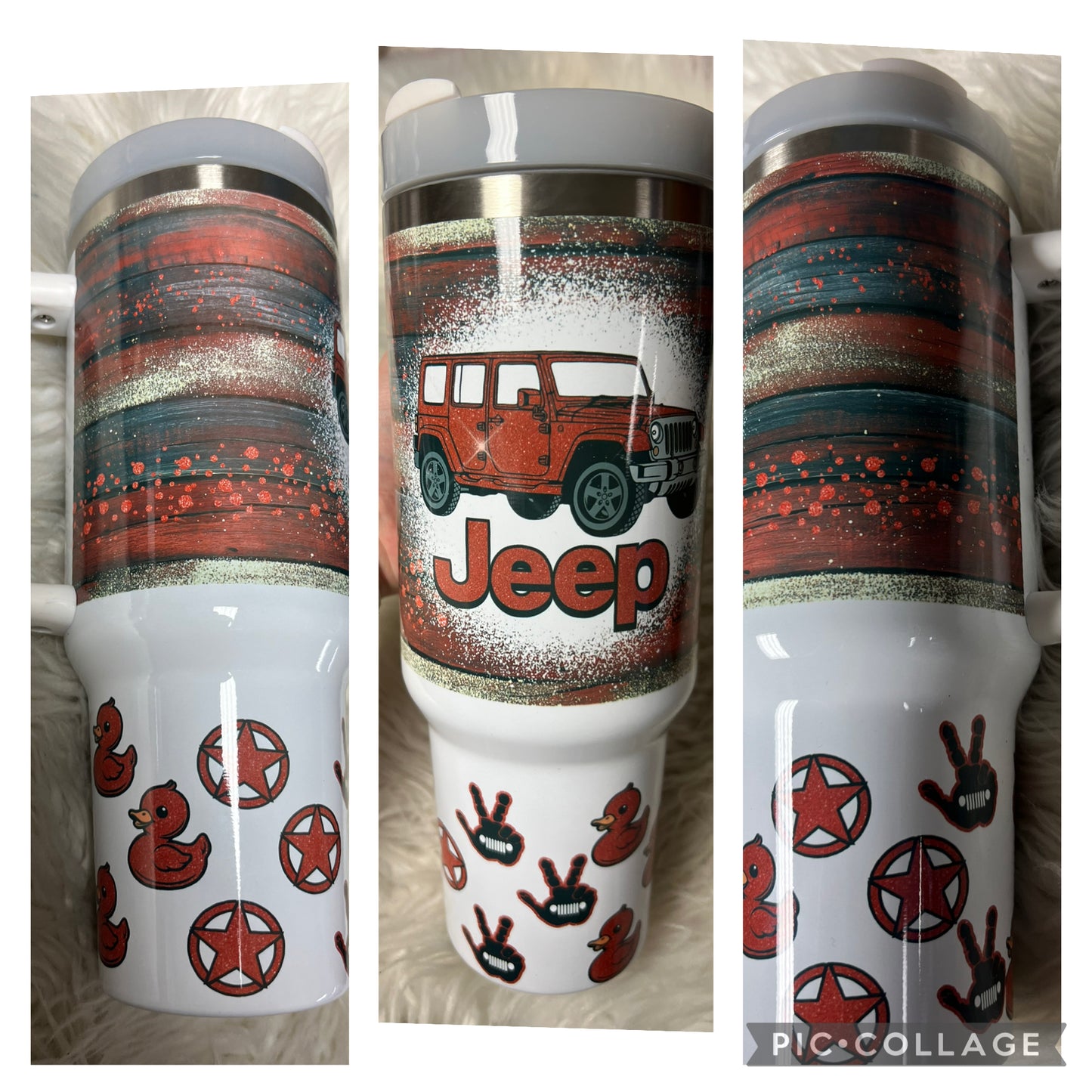 New 40 ounce red glitter 4 x 4 Tumblr