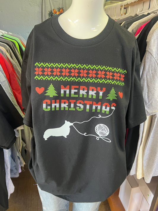 Corgi New  unisex T-shirt Christmas