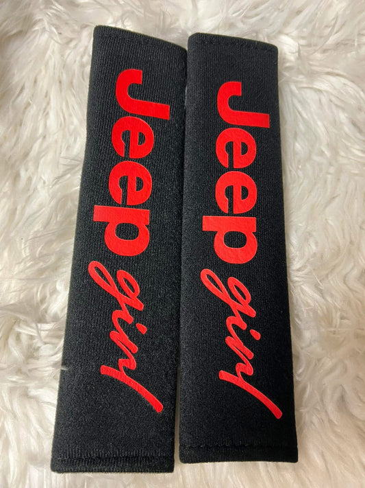 New seatbelt covers red
