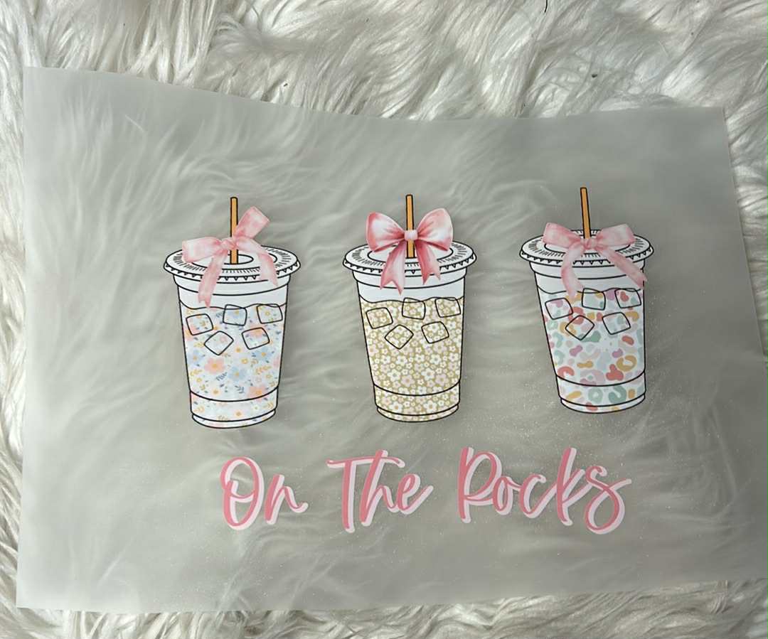 DTF  print coffee on the rocks