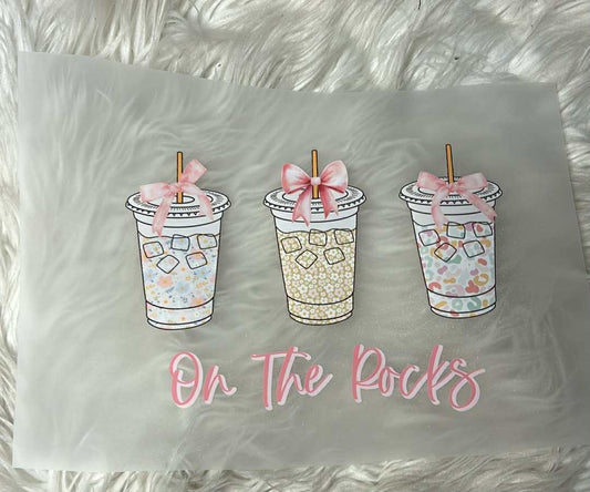 DTF  print coffee on the rocks