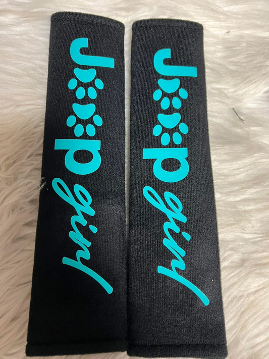 New seatbelt covers teal