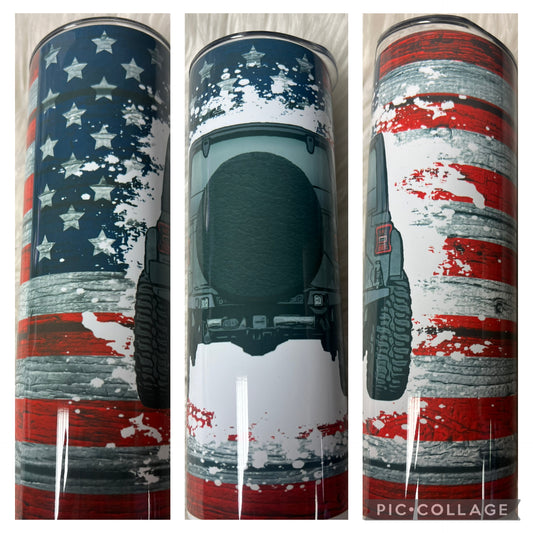 20 ounce Tumblr USA flag