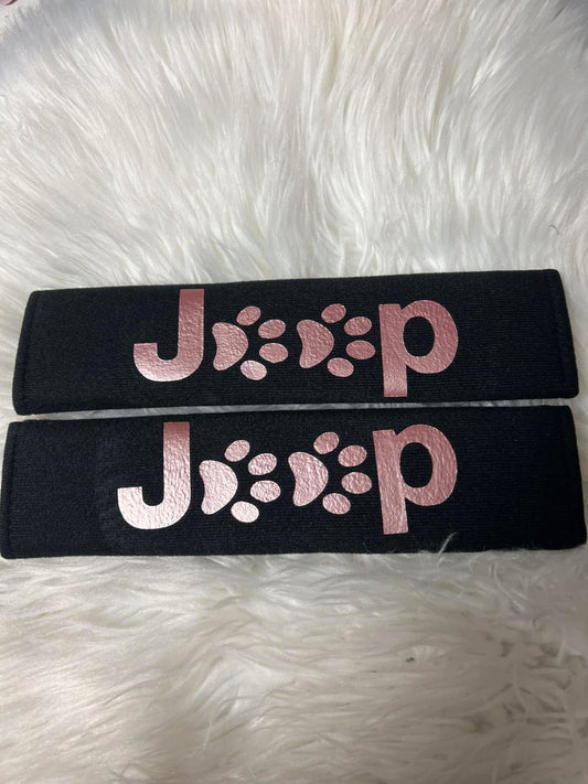 New seatbelt covers rose gold
