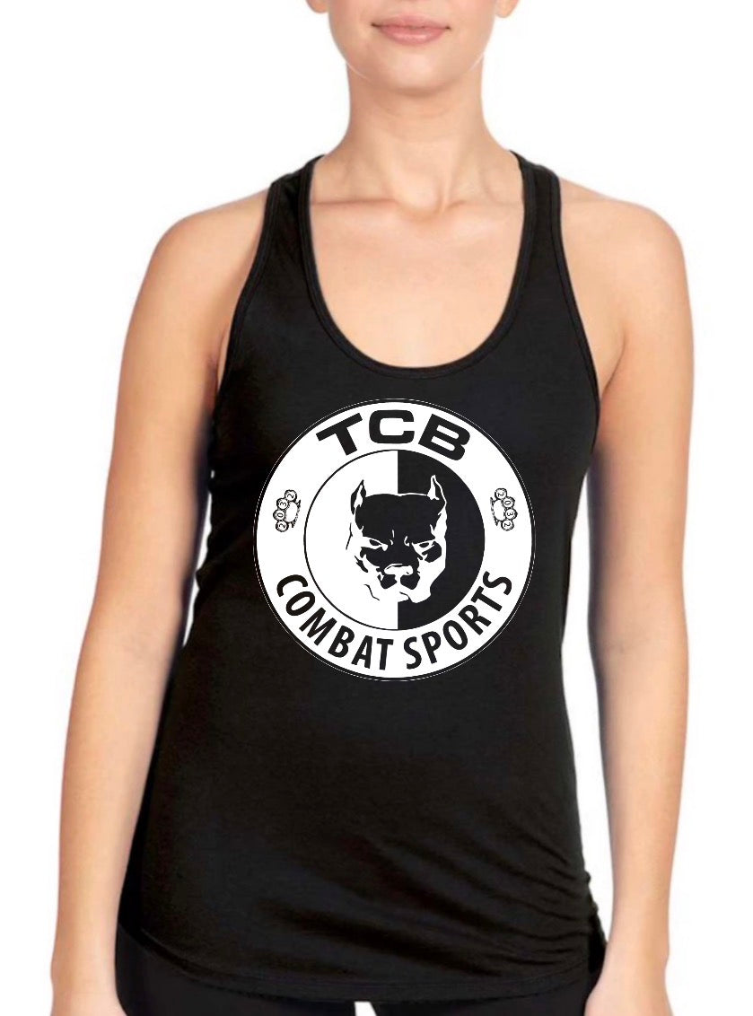 TCB ladies next level brand Razorback tank