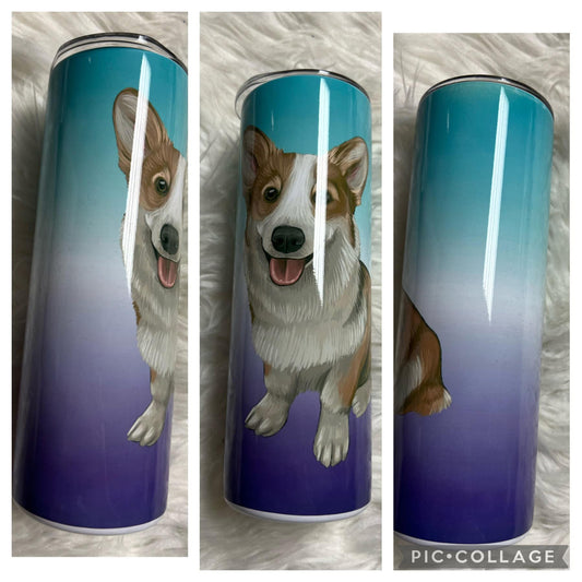 20 ounce Tumblr corgi