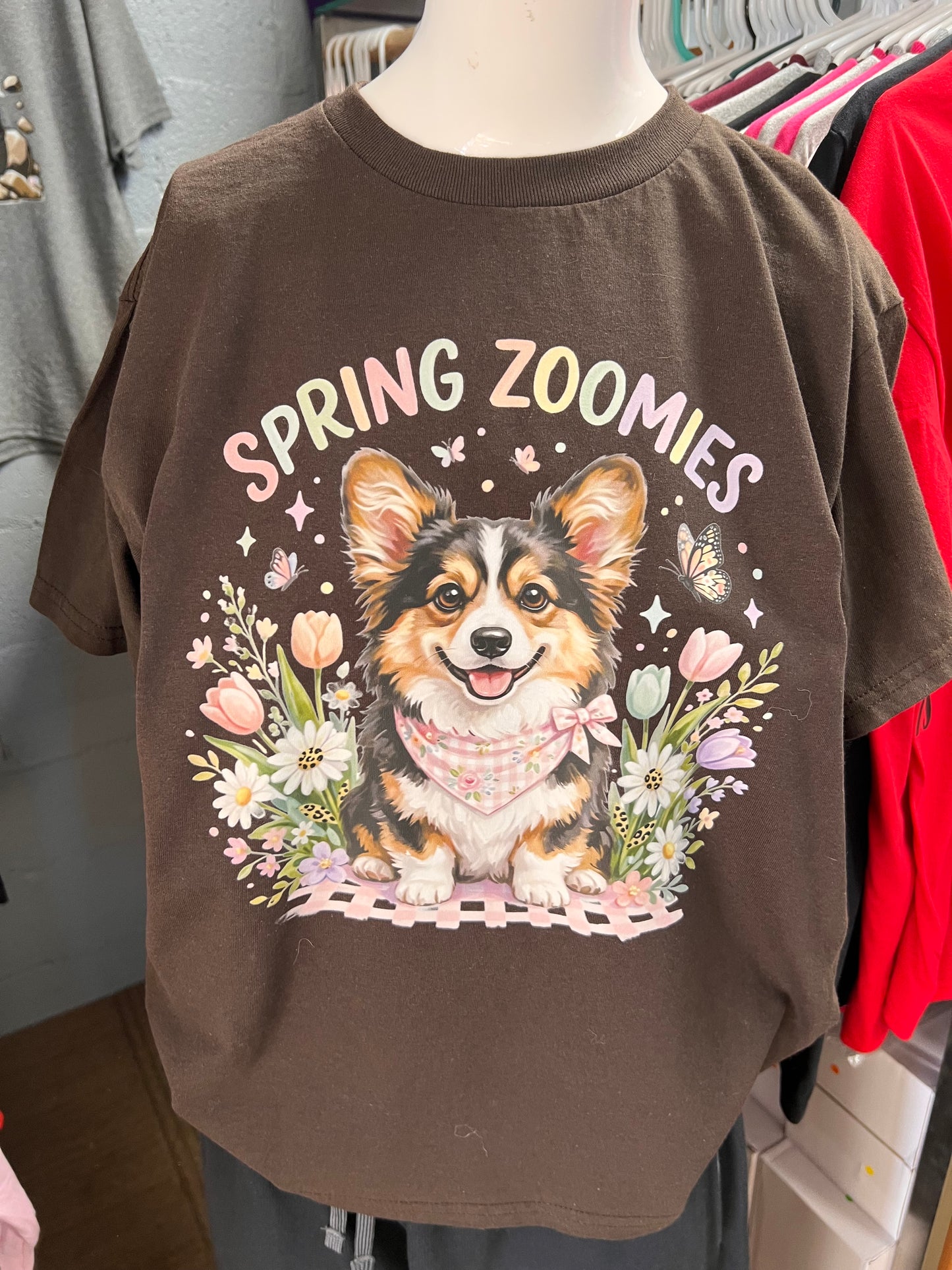 New unisex brown top corgi