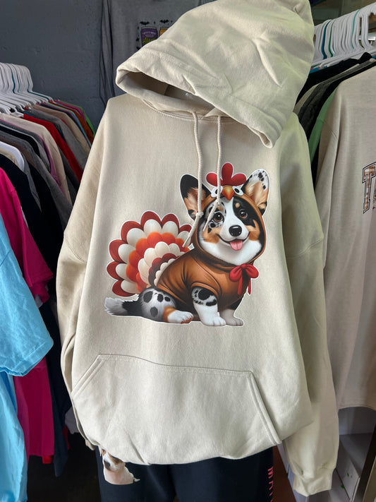 New  unisex corgi Thanksgiving