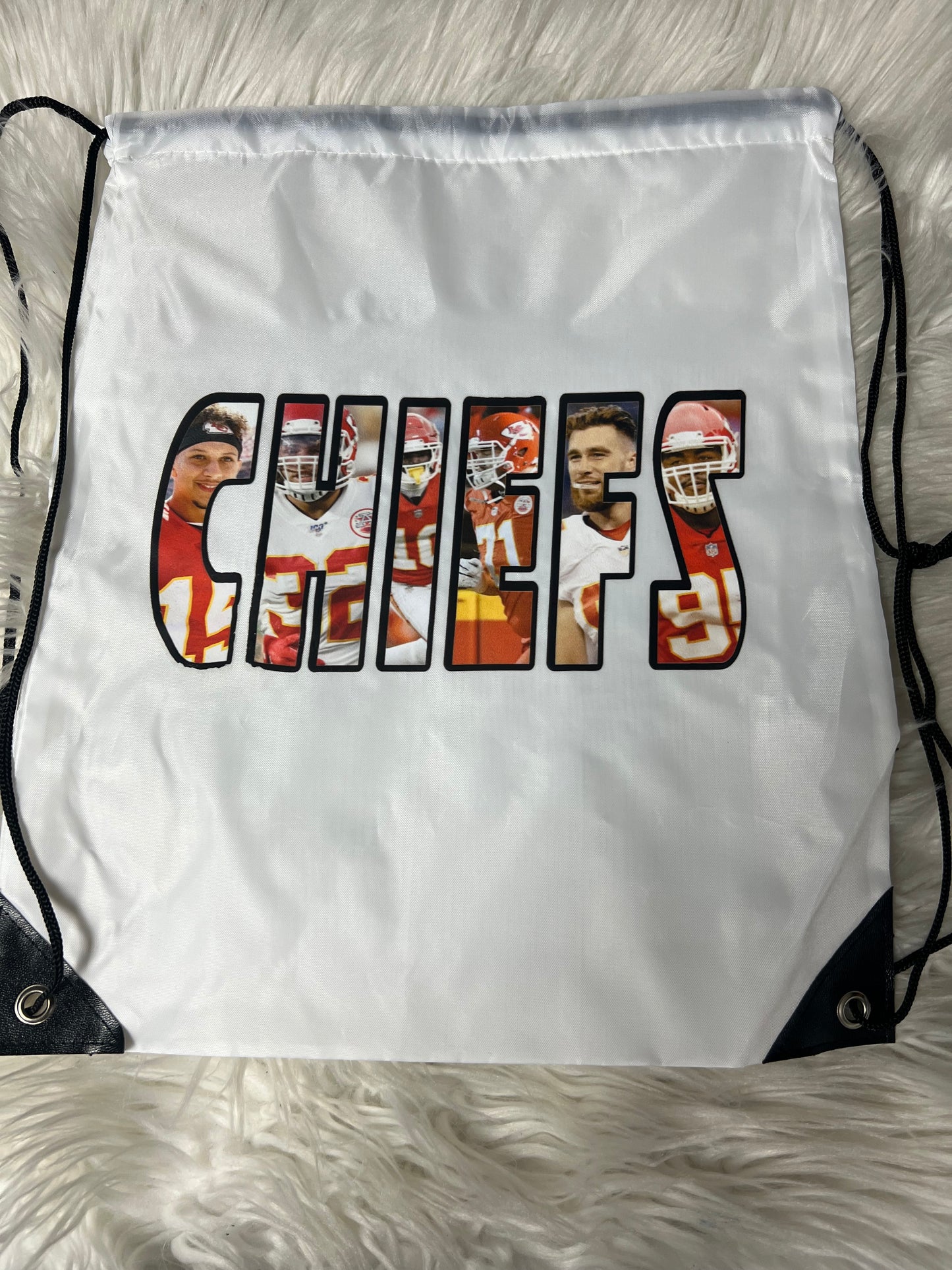 New Drawstring Backpack kc football