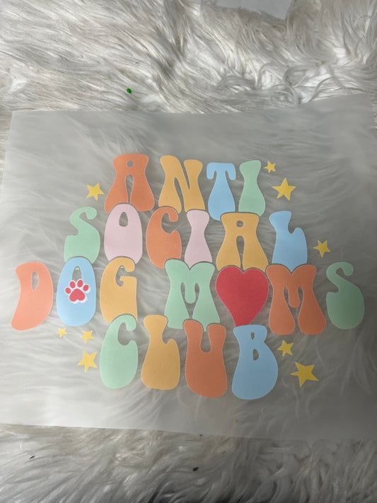 DTF  print dog Mom