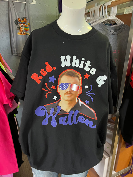 New Gilden unisex T-shirt red white and wallen