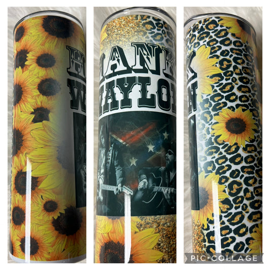 20 ounce Tumblr sunflower country
