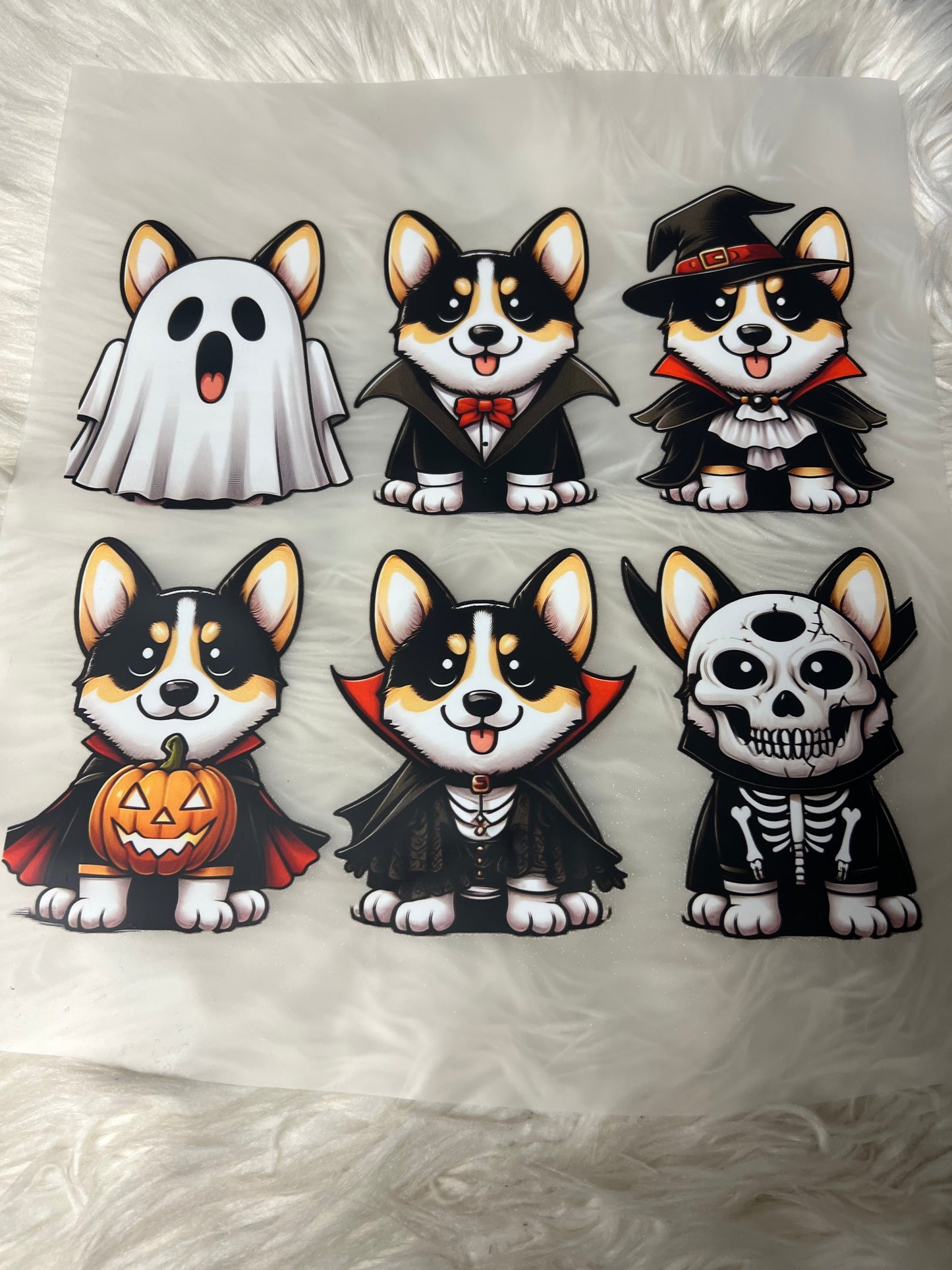 New DTF corgi Halloween