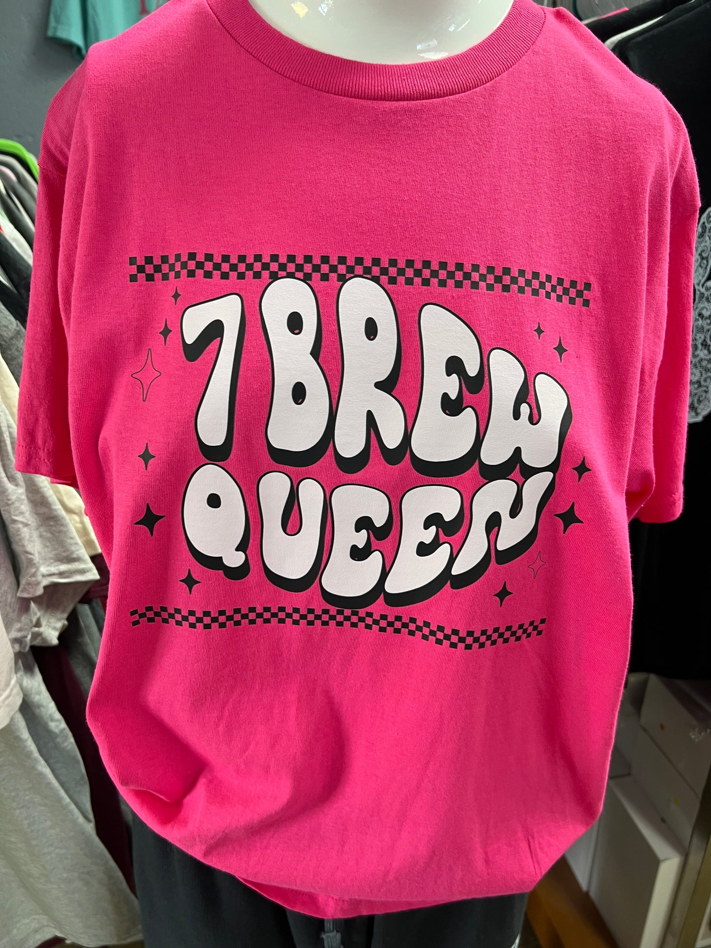 New youth unisex hot pink coffee, queen 