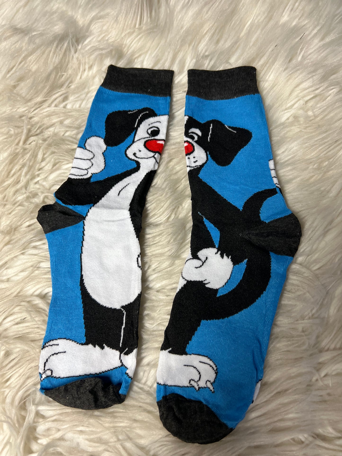 New adult one size graphic socks