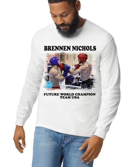 Brennen Nichols unisex Gilden adult long sleeve T-shirts