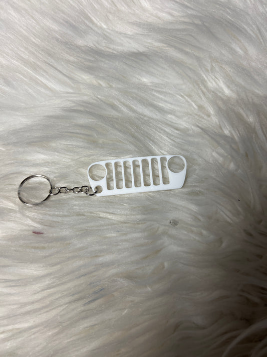 New 4 x 4 keychain white