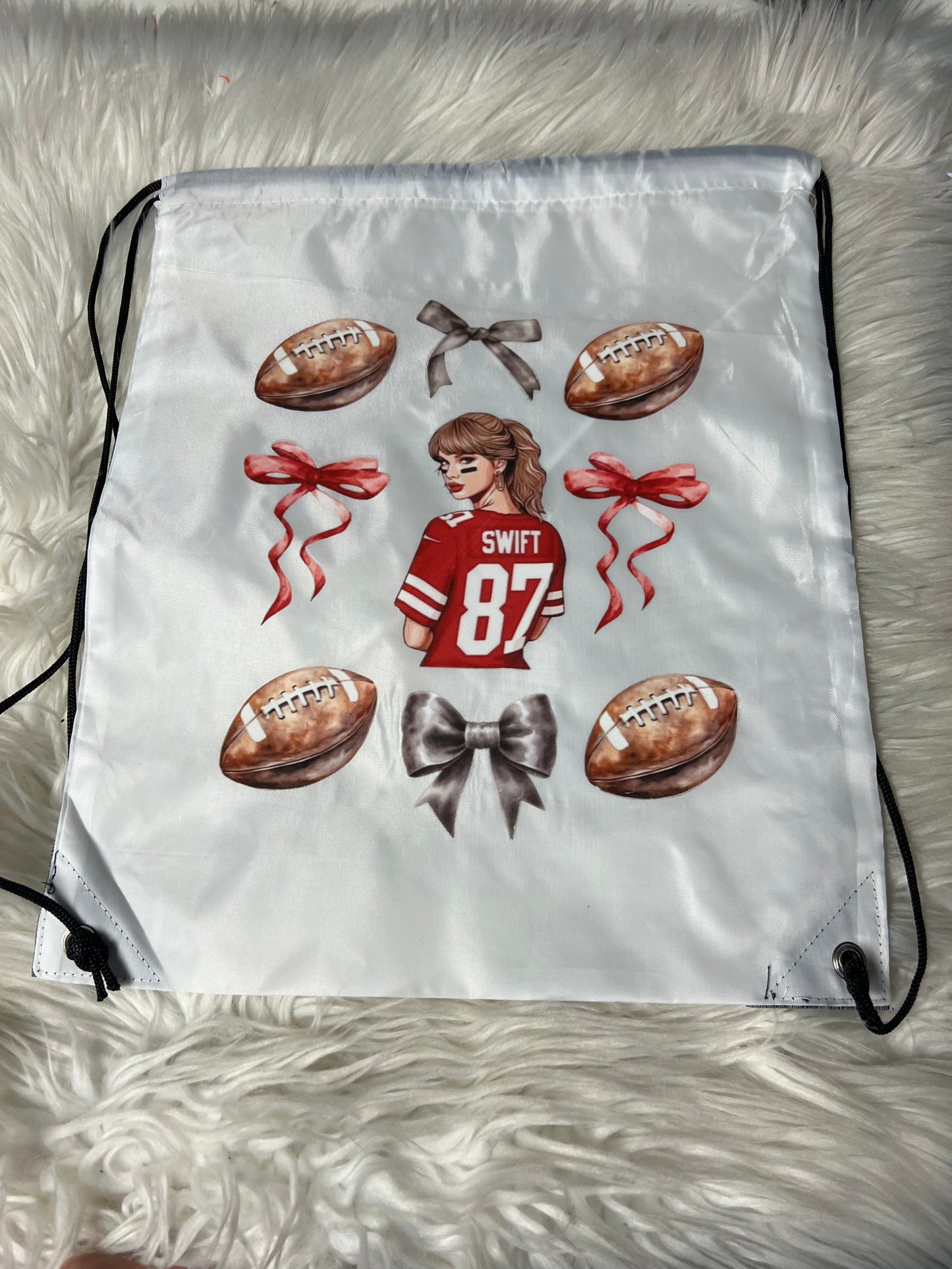New Drawstring Backpack 87 football