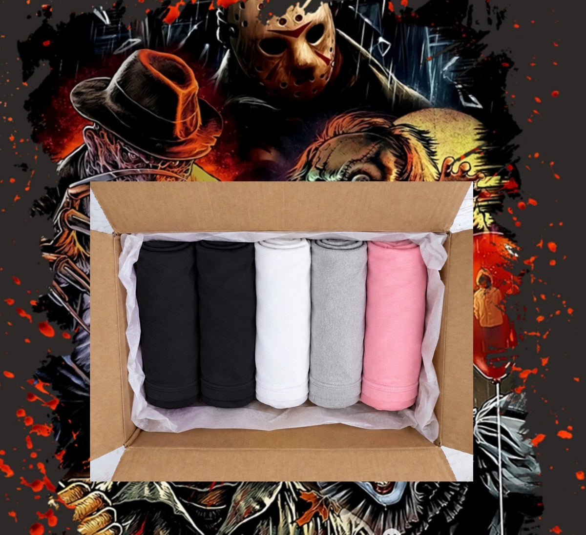 Mystery five T-shirts bundle Halloween movies