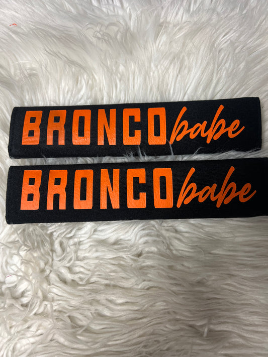 New seatbelt covers orange