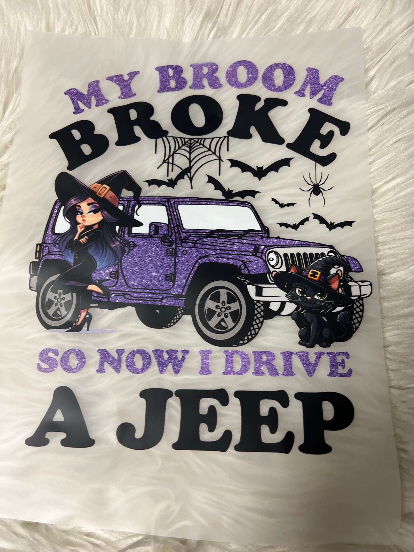 New DTF 4 x 4 broom broke purple