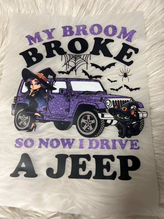 New DTF 4 x 4 broom broke purple