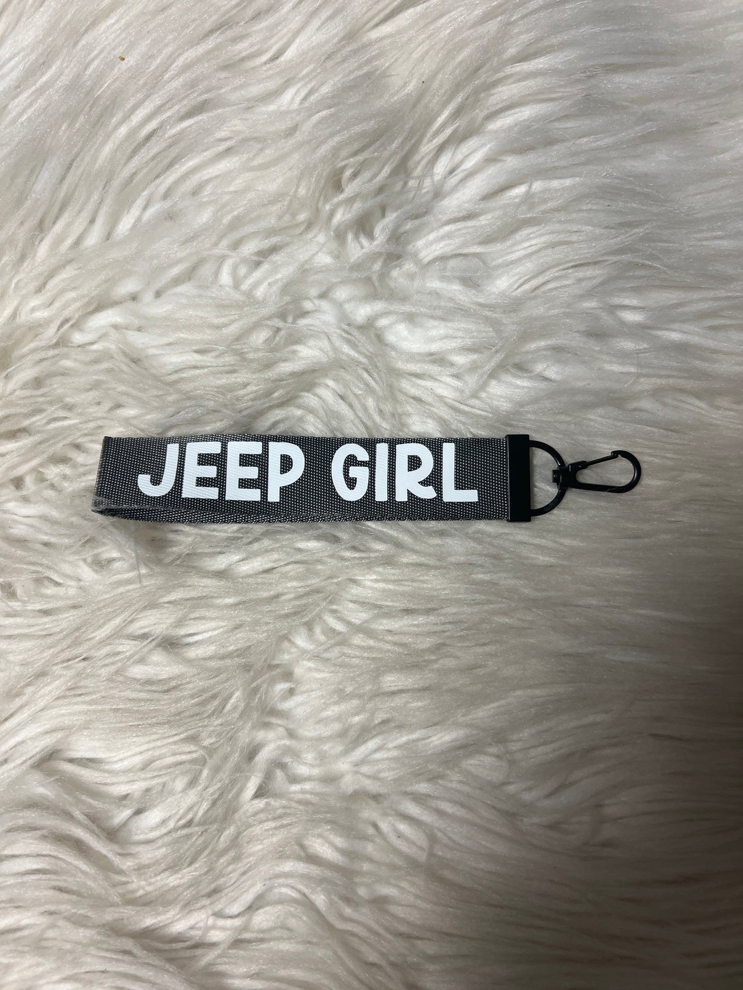 Keychain wristlet 4 x 4 black