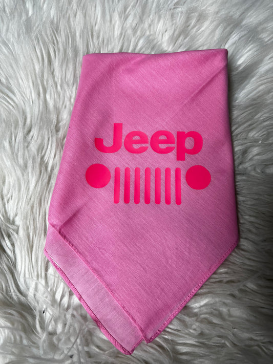 New dog bandanna light and hot pink 