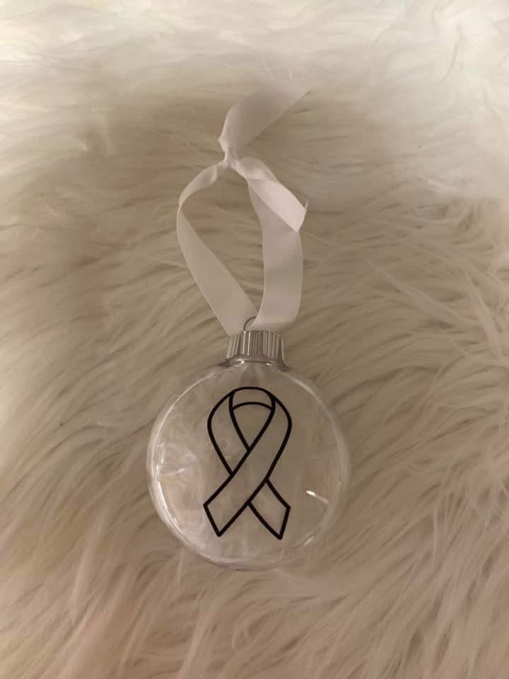 New Christmas plastic ornament ribbon 