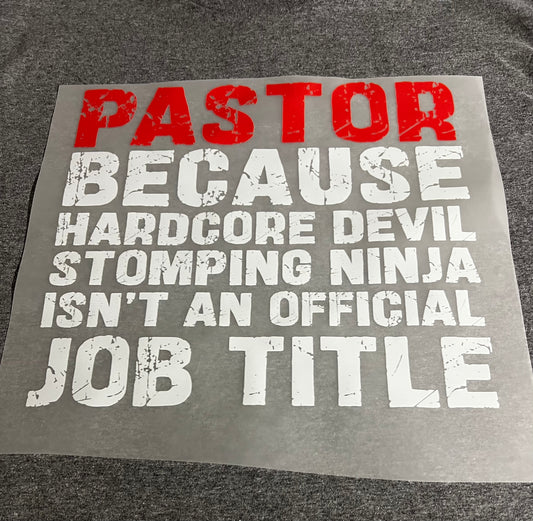New funny DTF pastor