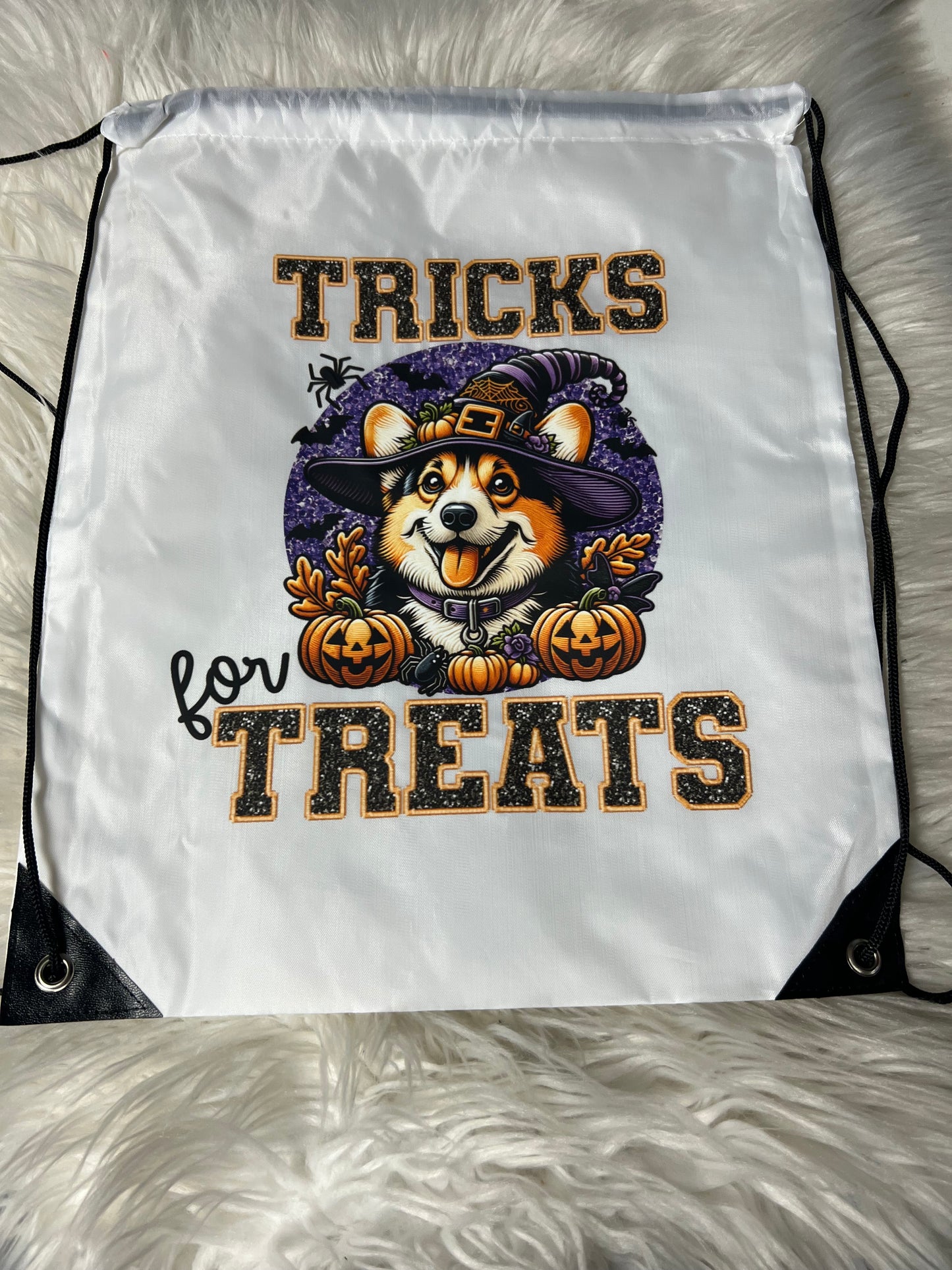 New Drawstring Backpack corgi