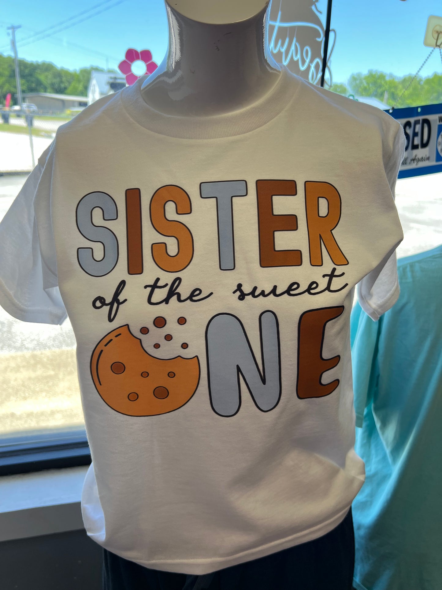 New youth unisex birthday cookies sister